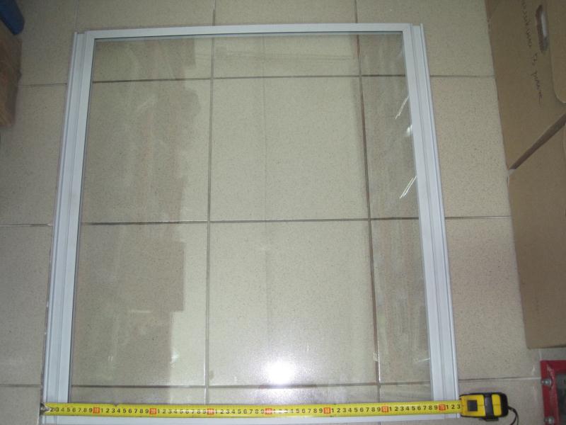 Дверь раздвижная задняя витрины UNIS GE III 1500 inox (задняя часть)