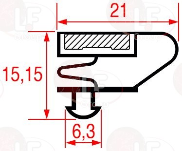 Уплотнение шкафа SAGI 1505х665мм
